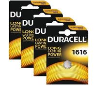 4 x Duracell CR1616 3V Lithium pile à pièce DL1616 1616 BR1616 ECR1616