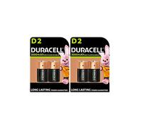 4 x Duracell D Rechargeables 3000 mAh (2 ampoules de 2 batteries) 4 piles