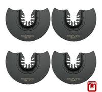 4 x Lame de scie plongeante/Scie segment BIM bi-métal pour bois et métal Ø85 mm pour Einhell Outil multifonction multimaxx RT Batterie de MG 10,8 Li/multimaxx RT de MG 10,8/1 Li/multimaxx RT-mg 200 E