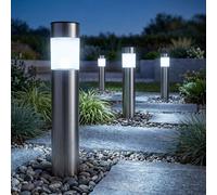 4 X LED Extérieur Lampe Solaire Spot De Jardin sur Pied Lumière Maison Cour 38cm