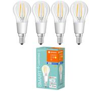 4 x Ledvance Smart+ Ampoule LED Filament Trophen 4W E14 230V Bluetooth Dimmable