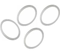4 x plateau tournant | Ø 250mm plateau tournant pour tables rondes | couronne pivotante avec pieds en plastique antidérapants | plateau tournant en alliage d'aluminium | palier pivotant - couronne piv