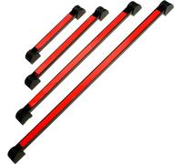 4 x RAIL MAGNETIQUE extra fort Rail magnétique avec support 200 300 460 600 mm ROUGE