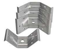 4 x So-Tech® Ferrures pour Pied de Table en Acier zingué 60 x 100 mm pour Un Montage Stable Équerre Connecteur d’Angle