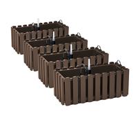 4 x supports de boîte à fleurs 40 cm indicateur de niveau d'eau boîte de balc...