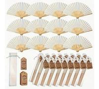 40/20/4 pièces/set Éventail pliable rose, comprend sac cadeau et set de cartes de remerciement, carte de remerciement, éventail pliable à main pour mariée, décoration cadeau de mariage pour enterremen