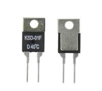 40 50 60 70 80 90 100 DegC NC normalement fermé NO normalement ouvert 1,5A interrupteur thermique capteur de température Thermostat KSD-01F JUC-31F 5 pièces (Color : 125C, Size : Normally closed D)
