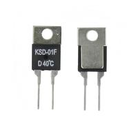 40 50 60 70 80 90 100 DegC NC normalement fermé NO normalement ouvert 1,5A interrupteur thermique capteur de température Thermostat KSD-01F JUC-31F(105C,Normally open)