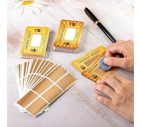 40/80 pièces Cartes à gratter dorées, 2 styles personnalisables DIY Cartes de coupon pour fête d'anniversaire, mariage, film, petite entreprise, bon d'achat, tombola, réduction Papetier