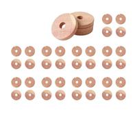40 anneaux en bois de cèdre naturels pour armoire et dressing - Protection antimites premium sans produits chimiques avec effets longue durée, solution écologique contre les mites des vêtements et rav