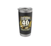 40 ans de réunion de te amusante entre camarades de t amis Gobelet isotherme en acier inoxydable double paroi