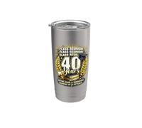 40 ans de réunion de te amusante entre camarades de t amis Gobelet isotherme en acier inoxydable double paroi