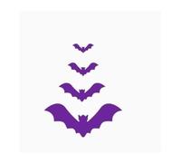 40 Autocollants 3D Chauves-souris Halloween Déco - Multi Couleurs | 40 stickers 3D chauves-souris, plusieurs couleurs, Halloween, déco int/ext, imperméables.(Purple#01 40pcs)