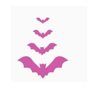 40 Autocollants 3D Chauves-souris Halloween Déco - Multi Couleurs | 40 stickers 3D chauves-souris, plusieurs couleurs, Halloween, déco int/ext, imperméables.(Purple#02 40pcs)