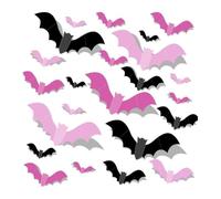 40 Autocollants 3D Chauves-souris Halloween Déco - Multi Couleurs | 40 stickers 3D chauves-souris, plusieurs couleurs, Halloween, déco int/ext, imperméables.(MIX 48Pcs)
