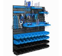40 bacs gerbables étagère murale plastique 77 x 78 cm porte-outils atelier garage système de stockage bacs à bec Schütte