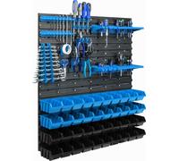 40 bacs gerbables étagère murale plastique 77 x 78 cm porte-outils atelier garage système de stockage bacs à bec Schütte