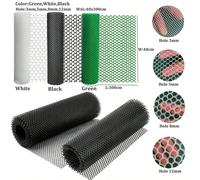 40 cm x 300 cm Clôture en grillage métallique plastique - Filet plastique, convient pour les chiens, les lapins et la volaille - Filet de protection pour animaux de compagnie de balcon (taille de mail