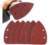 40 feuilles abrasives triangulaires pour ponceuses 140 mm, papier de verre de détail 5 trous 1 paquet