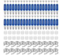40 Jeux Excentrique Meubles Connecteur avec Goujons à Visser Raccords de Came Connecteur Invisible de Meuble Kit de Connexion de Meuble pour Armoire Tiroir Placard