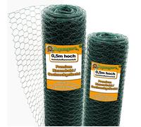 40 m grillage à maille hexagonale, grillage de clôture pour lièvres, vert, 50 cm