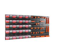40 pcs. Bac avec couvercle + étagère murale 160 x 80 cm, Bacs gerbables Bacs à bec Système de stockage