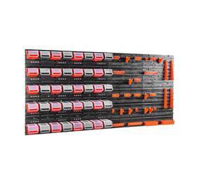 40 pcs. Bac avec couvercle + étagère murale 160 x 80 cm, Bacs gerbables Bacs à bec Système de stockage
