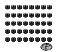 40 PCS Écrou M6 Inox, Ecrous Hexagonal M6 en Acier Inoxydable A2 avec Bague Nylon, Écrous Frein DIN 985, Filetage Métrique Standard pour Machines, Automobile et Bricolage