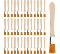 40 petits pinceaux 13,5 cm pinceaux plats Pinceaux - Matériel artistique - Manche en bois