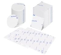 40 Pièces Adhésif Double Face Extra Fort Blanc, Mousse Autocollante Carré (40mm) et Rond (30mm), Pastille Adhesive Double Face pour Maison et Bureau, Fixation sans Clou ni Vis