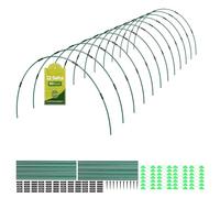 40 Pièces Arceau Tunnel de Forçage, Arceaux pour Serre de Jardin, Kit de Tunnel de Culture pour Potager et Carré Potager, Support de Plante DIY pour Film de Croissance, Filet de Protection et Cloche