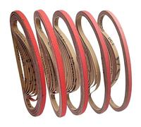 40 Pièces Bandes Abrasives 9 x 533 mm, Bande Ponceuse Grain 40/60/80/120, Corindon Zirconium Haute Performance, pour Ponceuse à Bande pour Métal Bois