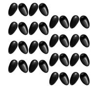 40 Pièces Cache-oreilles de Teinture Capillaire Noir | Plastique Souple, Résistant à Déformation, Usage Salon et Soins D'huile, Lot