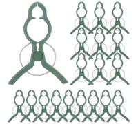 40 Pièces Clips de Treillis Réutilisables Verts en Plastique | Tomate et Orchidée, Structure à Ressort Bouche Élargie, Jardin Balcon, Ajustement Réglable