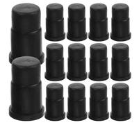 40 Pièces Douille de Roulette Insert de Manchon 19x32 en ABS Noir | Accessoire Pratique pour Roulettes à Tige, Résistance à L’abrasion, Extrémité Extensible, Lot Unique