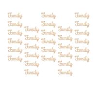 40 Pièces Lettre Suspendue en Bois Beige, Décoration Créative | Panneau Pendentif Inachevé, Usage Maison et Fête, Format Pratique, Style Délicat, Bois