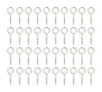 40 Pièces M3x40 Piton à Visser Inox Crochet a Visser Plafond Vis Inox | Acier inoxydable, résistant aux intempéries, installation rapide, fixation sécurisée, usage intérieur et extérieur