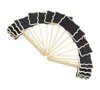 40 Pièces Mini Tableau Noir Vertical en Bois, Panneau de Notes | Facile à Nettoyer, Style Simple, Léger, pour Affichage de Prix, Messages et Repères