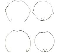 40 Pièces MR16 Anneaux à Ressort de Retenue Spot Encastrable Anneau à Ressort Support de Lampe 2 Formes 2 Tailles Diamètre 5,2 cm et 5,6 cm pour Lampe Halogène/Support de Lampe