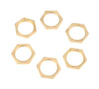 40 Pièces Noix Professionnelle Écrou Hexagonal en Laiton G1, Six | Tuyau Fileté, Surface Lisse sans Abrasion, Finition Or, Réglage Précis, Lot Assorti de Six Formats