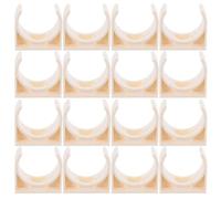 40 Pièces Pince pour Tubes Pvc en U, 25mm, Beige, Fixation Fiable | Pvc, Résistance à Corrosion, Installation Facile, pour Conduits Électriques et Rénovations Domestiques