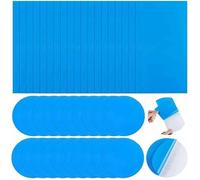40 Pièces Rustine Piscine Kit de Réparation Patchs de Réparation Auto-Adhésifs PVC Patch Liner Piscine pour Lits Gonflables