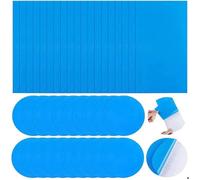 40 Pièces Rustine Piscine Kit de Réparation Patchs de Réparation Auto-Adhésifs PVC Patch Liner Piscine pour Lits Gonflables Anneaux