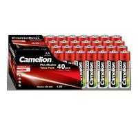 40 Piles Alcalines AA / LR6 Camelion Alcaline Plus