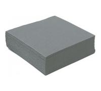 40 serviettes cocktail papier 25cm gris acier - dart 149578 Gris G