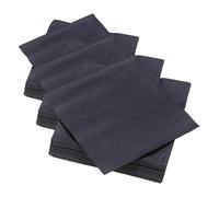 40 Serviettes Noir en ouate 3plis FSC® - 40x40cm (Lot de 3)