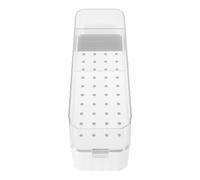 40 Trous Boîte de Rangement en Acrylique Argenté pour Forets à Ongles | Couvercle Transparent, Protection Anti Poussière, Organisation Précise, Format Compact, Usage DIY et Pro