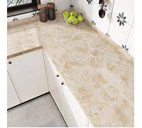40 x 200cmPapier Peint Adhesif Marbre Beige Revetement Adhesif Meuble Plan De Travail Cuisine Rouleau Papier Vinyle Adhesif Bei
