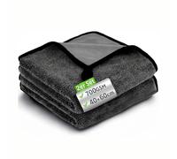 40 x 60 cm Pack de 2 Chiffon Microfibre Séchage Rapide Serviette Microfibre Portables Chiffon de Nettoyage Chiffons de Nettoyage adaptés aux Voitures aux Voyages à l'Usage Domestique et aux Vitres