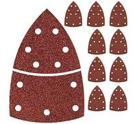 40 X Papier de Verre Triangle,Feuilles de ponçage abrasives à liant pour une variété de tâches de ponçage sur bois et peinture,pour ponceuse à paume Bosch PSM(Grain 40-180)